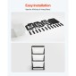 VEVOR Plastic Storage Drawers Cart, 3 Drawers Storage Organizer με ρόδες, Rolling Closet Organizer and Storage Dividers, Dresser Organizer Clear Bins για είδη γραφείου, Αίθουσες χειροτεχνίας, αίθουσες διδασκαλίας