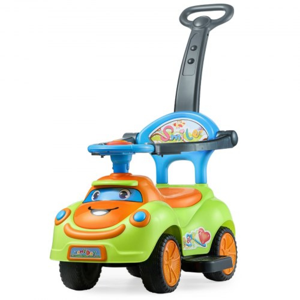 VEVOR Ride On Push Car, Push Car για νήπια 19 έως 36 μηνών, Around Buggy με προστατευτικά κιγκλιδώματα, λαβή και αποθήκευση κάτω από το κάθισμα, ικανότητα φόρτωσης 25 kg, περιπατητής από τα πόδια μέχρι το πάτωμα για αγόρια κορίτσια, πράσινο