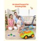 VEVOR Ride On Push Car, Push Car για νήπια 19 έως 36 μηνών, Around Buggy με προστατευτικά κιγκλιδώματα, λαβή και αποθήκευση κάτω από το κάθισμα, ικανότητα φόρτωσης 25 kg, περιπατητής από τα πόδια μέχρι το πάτωμα για αγόρια κορίτσια, πράσινο