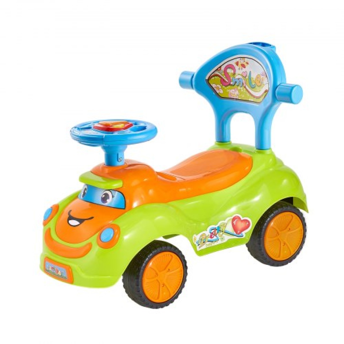 VEVOR Ride On Push Car, Push Car για νήπια 19 έως 36 μηνών, Around Buggy με προστατευτικά κιγκλιδώματα, λαβή και αποθήκευση κάτω από το κάθισμα, ικανότητα φόρτωσης 25 kg, περιπατητής από τα πόδια μέχρι το πάτωμα για αγόρια κορίτσια, πράσινο