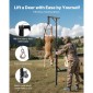 Βαρούλκο παιχνιδιών VEVOR Truck Hitch, χωρητικότητα φόρτωσης 400 λίβρες, Ανυψωτήρας κυνηγιού ελαφιού με δέκτη 2 ιντσών, άξονας περιστροφής 360 μοιρών και ρυθμιζόμενο ύψος, περιλαμβάνει βαρούλκο Gambrel για παιχνίδι απολέπισης και καθαρισμού