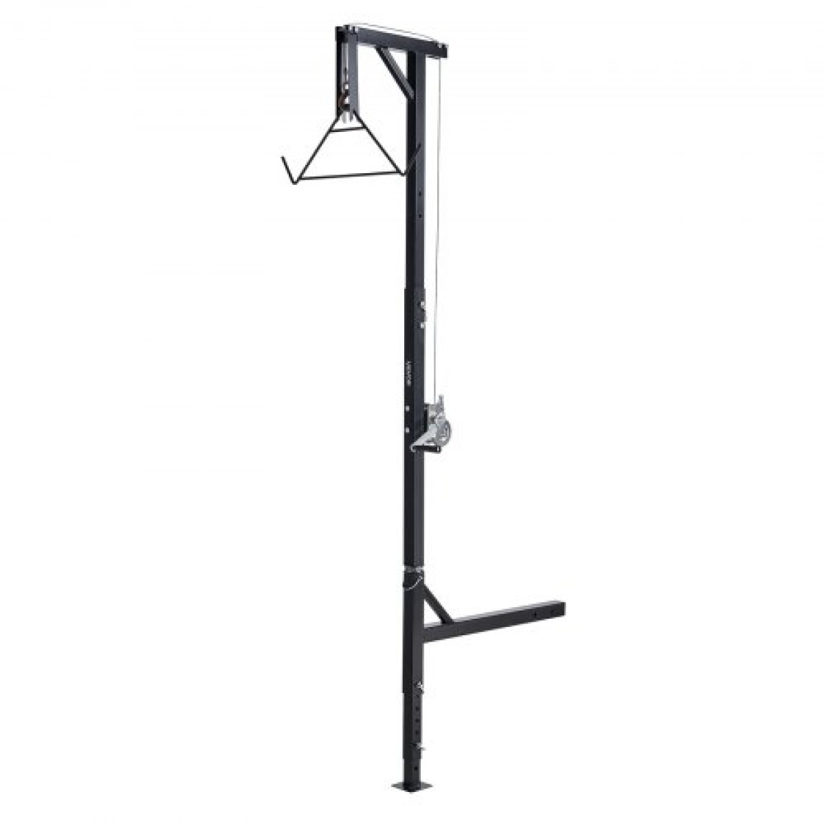 Βαρούλκο παιχνιδιών VEVOR Truck Hitch, χωρητικότητα φόρτωσης 400 λίβρες, Ανυψωτήρας κυνηγιού ελαφιού με δέκτη 2 ιντσών, άξονας περιστροφής 360 μοιρών και ρυθμιζόμενο ύψος, περιλαμβάνει βαρούλκο Gambrel για παιχνίδι απολέπισης και καθαρισμού