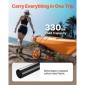 Καρότσι VEVOR Kayak, χωρητικότητα φόρτωσης 149,7 κιλών, καρότσι κανόε Dolly με λάστιχα από συμπαγές καουτσούκ 38,1 cm και βάση στήριξης, συναρμολογείται και αποσυναρμολογείται μέσα σε δευτερόλεπτα, καροτσάκι Paddle Board για καγιάκ, κανό, κουπιά