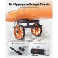 Καρότσι VEVOR Kayak, χωρητικότητα φόρτωσης 149,7 κιλών, καρότσι κανόε Dolly με λάστιχα από συμπαγές καουτσούκ 38,1 cm και βάση στήριξης, συναρμολογείται και αποσυναρμολογείται μέσα σε δευτερόλεπτα, καροτσάκι Paddle Board για καγιάκ, κανό, κουπιά
