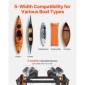 Καρότσι VEVOR Kayak, χωρητικότητα φόρτωσης 149,7 κιλών, καρότσι κανόε Dolly με λάστιχα από συμπαγές καουτσούκ 38,1 cm και βάση στήριξης, συναρμολογείται και αποσυναρμολογείται μέσα σε δευτερόλεπτα, καροτσάκι Paddle Board για καγιάκ, κανό, κουπιά