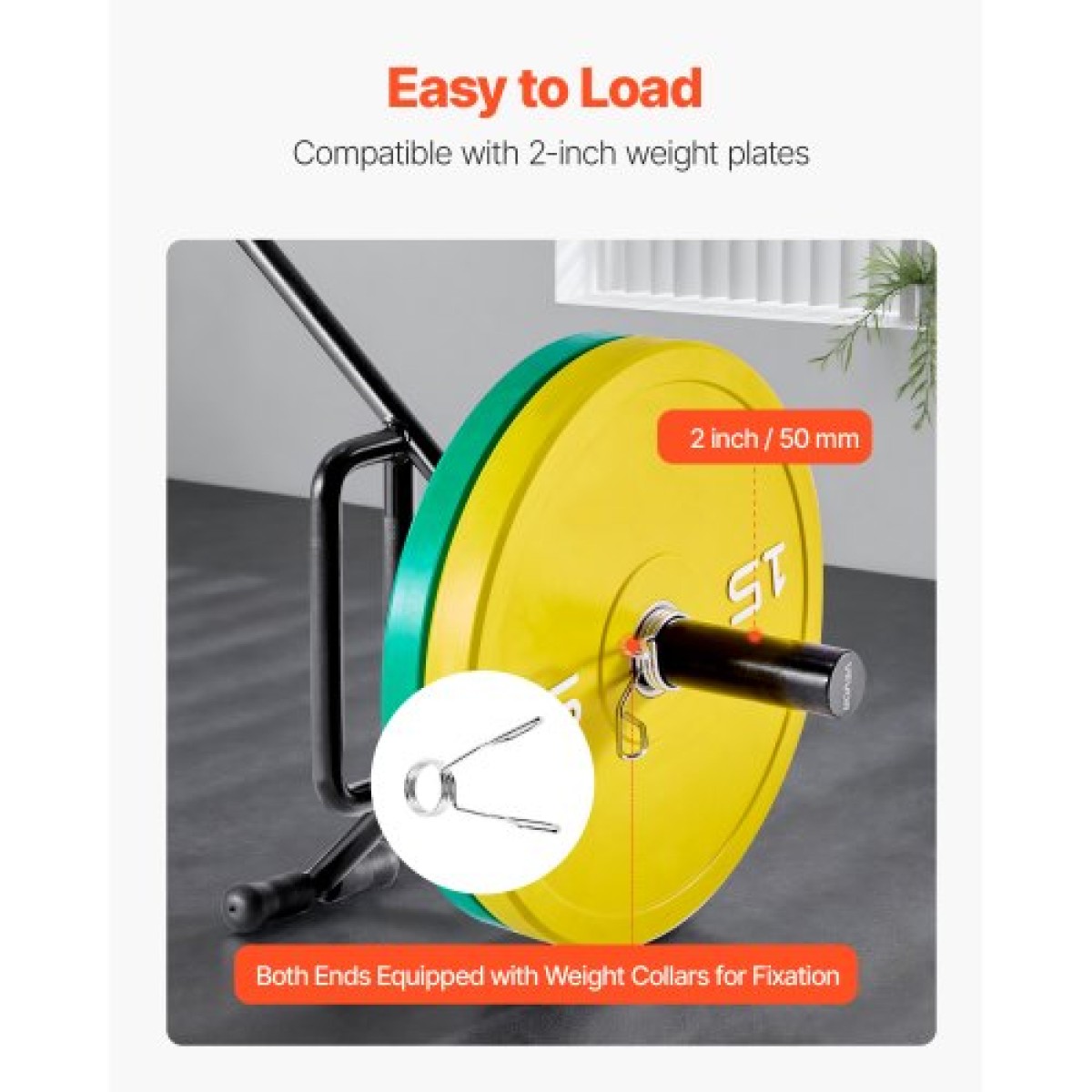 VEVOR Trap Bar Hex Bar, Open-Ended Frame Hex Barbell, Μπάρες ώμου χωρητικότητας 50mm 360 kg με γρατσουνιές λαβές, εξοπλισμός προπόνησης άρσης βαρών και δύναμης, Home Gym for Squats Deadlifts Shoulder Press