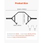 VEVOR Trap Bar Hex Bar, Open-Ended Frame Hex Barbell, Μπάρες ώμου χωρητικότητας 50mm 360 kg με γρατσουνιές λαβές, εξοπλισμός προπόνησης άρσης βαρών και δύναμης, Home Gym for Squats Deadlifts Shoulder Press