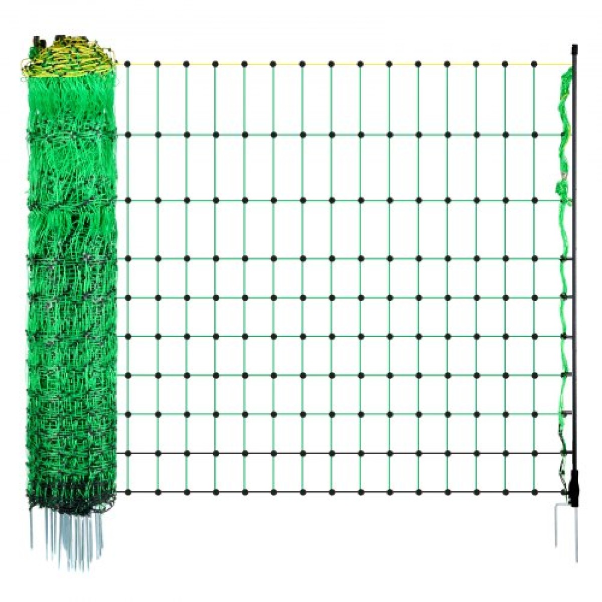VEVOR Ηλεκτρικό δίχτυ περίφραξης, 1,27 m x 50 m, Περίφραξη ζωικού κεφαλαίου με στύλους & πασσάλους, φορητά δίχτυα για κατσίκες, πρόβατα, ελάφια, γουρούνια, σκύλους, Ηλεκτρική περίφραξη για αυλές, κήπους, αγροκτήματα, ράντζα