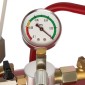 Δεξαμενή αποστράγγισης απορριμμάτων VEVOR 79,5L, Φορητό αποστραγγιστικό λαδιού που λειτουργεί με αέρα με ρυθμιζόμενο ύψος χοάνης, βιομηχανικό δοχείο αποστράγγισης υγρών με τροχούς, αποστράγγιση μεταφοράς καυσίμου υγρού για συνεργεία αυτοκινήτων, κόκκινο