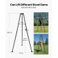 VEVOR Tripod Deer Hoist, χωρητικότητα φόρτωσης 500 lbs, ανυψωτικό βαρούλκο κυνηγιού κυνηγιού με βαρούλκο και χειροκίνητο βαρούλκο, αξεσουάρ καθαρισμού και καθαρισμού κυνηγιού κυνηγιού για καθαρισμό, απολέπιση και κίνηση, μαύρο