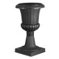 VEVOR Plastic Urn Planters, 25 x 42 cm, 2 Pack Μαύρες Κλασικές Γλάστρες Ζαρντινιέρες Μπροστινής Βεράντας, Εσωτερικό & Εξωτερικό Βάζο για Γάμο, Πάρτι, Εκδήλωση, Σπίτι, Σκηνή, Κήπο, Μπαλκόνι, Διακόσμηση βεράντας