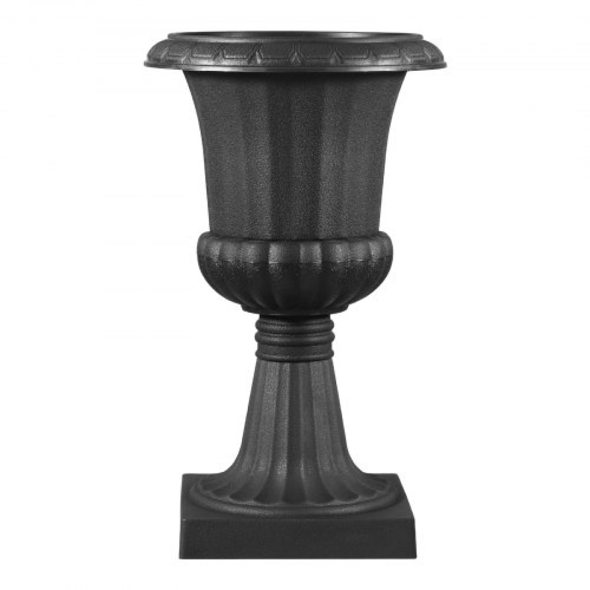 VEVOR Plastic Urn Planters, 25 x 42 cm, 2 Pack Μαύρες Κλασικές Γλάστρες Ζαρντινιέρες Μπροστινής Βεράντας, Εσωτερικό & Εξωτερικό Βάζο για Γάμο, Πάρτι, Εκδήλωση, Σπίτι, Σκηνή, Κήπο, Μπαλκόνι, Διακόσμηση βεράντας