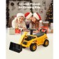 VEVOR Ride On Toddler Car, Ride on Excavator Car για νήπιο 19 έως 36 μηνών, Παιχνίδι εκσκαφέα εκσκαφέας μπουλντόζας με χώρο αποθήκευσης και μουσική κάτω από το κάθισμα, χωρητικότητα 25 κιλών, περιπατητής από τα πόδια μέχρι το πάτωμα για παιδιά, κίτρινο