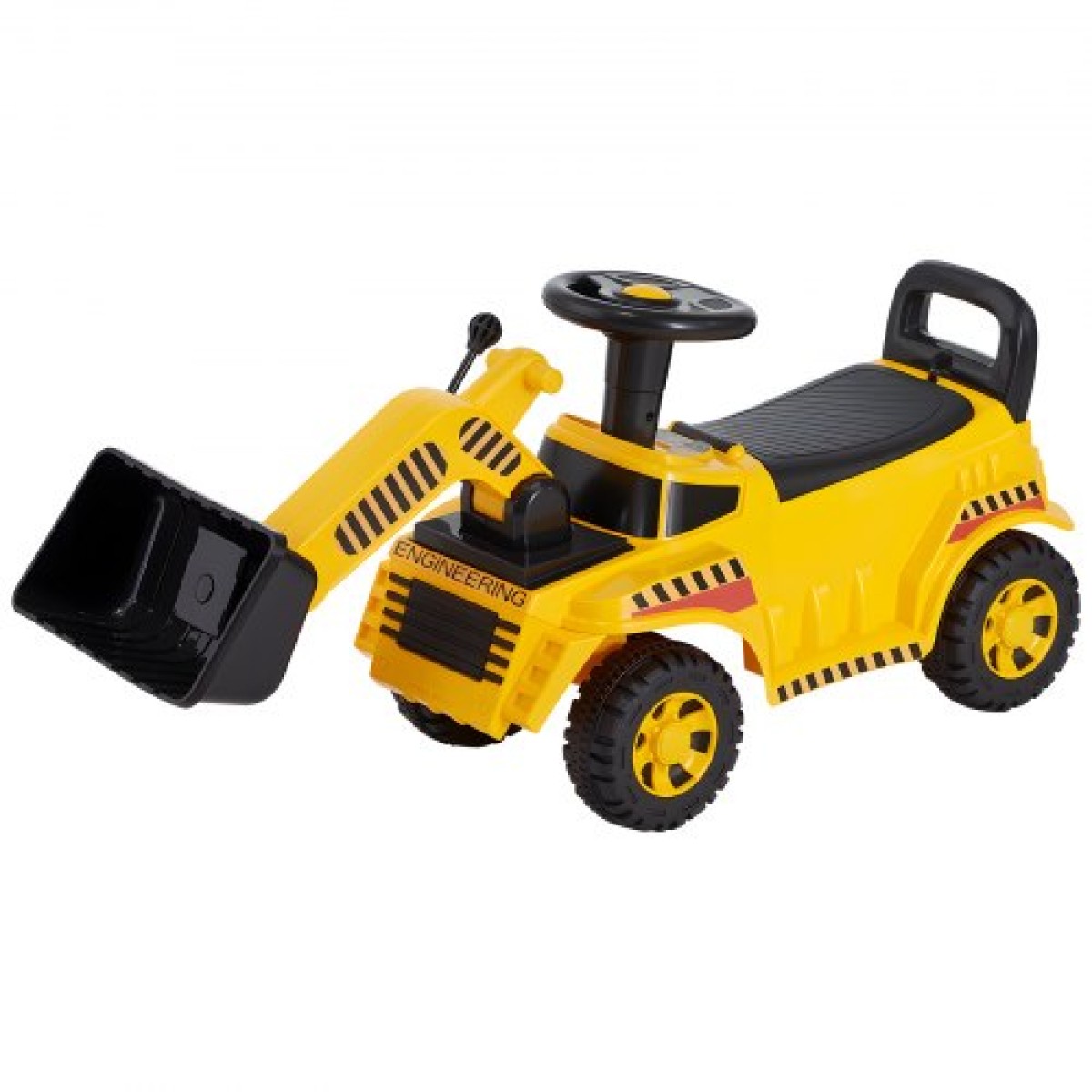VEVOR Ride On Toddler Car, Ride on Excavator Car για νήπιο 19 έως 36 μηνών, Παιχνίδι εκσκαφέα εκσκαφέας μπουλντόζας με χώρο αποθήκευσης και μουσική κάτω από το κάθισμα, χωρητικότητα 25 κιλών, περιπατητής από τα πόδια μέχρι το πάτωμα για παιδιά, κίτρινο