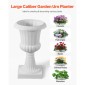 VEVOR Plastic Urn Planters, 25 x 42 cm, 2 Pack Λευκές Κλασικές Γλάστρες Ζαρντινιέρες Μπροστινής Βεράντας, Βάζο Εσωτερικού & Εξωτερικού για Γάμο, Πάρτι, Εκδήλωση, Σπίτι, Σκηνή, Κήπο, Μπαλκόνι, Διακόσμηση βεράντας