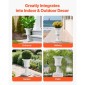 VEVOR Plastic Urn Planters, 25 x 42 cm, 2 Pack Λευκές Κλασικές Γλάστρες Ζαρντινιέρες Μπροστινής Βεράντας, Βάζο Εσωτερικού & Εξωτερικού για Γάμο, Πάρτι, Εκδήλωση, Σπίτι, Σκηνή, Κήπο, Μπαλκόνι, Διακόσμηση βεράντας