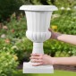 VEVOR Plastic Urn Planters, 25 x 42 cm, 2 Pack Λευκές Κλασικές Γλάστρες Ζαρντινιέρες Μπροστινής Βεράντας, Βάζο Εσωτερικού & Εξωτερικού για Γάμο, Πάρτι, Εκδήλωση, Σπίτι, Σκηνή, Κήπο, Μπαλκόνι, Διακόσμηση βεράντας