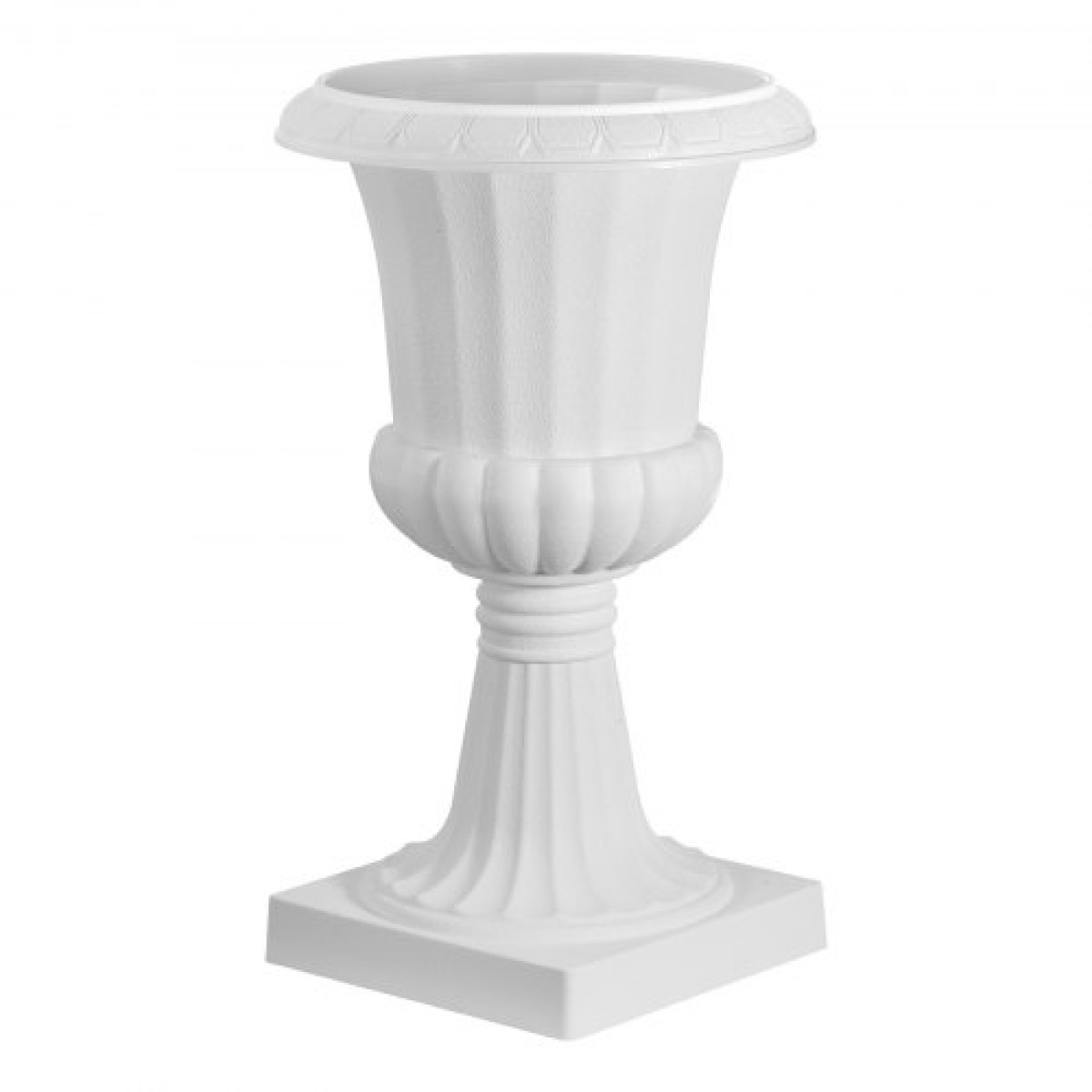 VEVOR Plastic Urn Planters, 25 x 42 cm, 2 Pack Λευκές Κλασικές Γλάστρες Ζαρντινιέρες Μπροστινής Βεράντας, Βάζο Εσωτερικού & Εξωτερικού για Γάμο, Πάρτι, Εκδήλωση, Σπίτι, Σκηνή, Κήπο, Μπαλκόνι, Διακόσμηση βεράντας