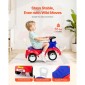 VEVOR Ride On Toddler Push Car, Push Car για νήπια 19 έως 36 μηνών, Kids Ride On Toy με μουσική & χώρο αποθήκευσης κάτω από το κάθισμα, χωρητικότητα φόρτωσης 25 κιλών, πεζόδρομος από πόδι σε πάτωμα για νήπια αγόρια κορίτσια, κόκκινο