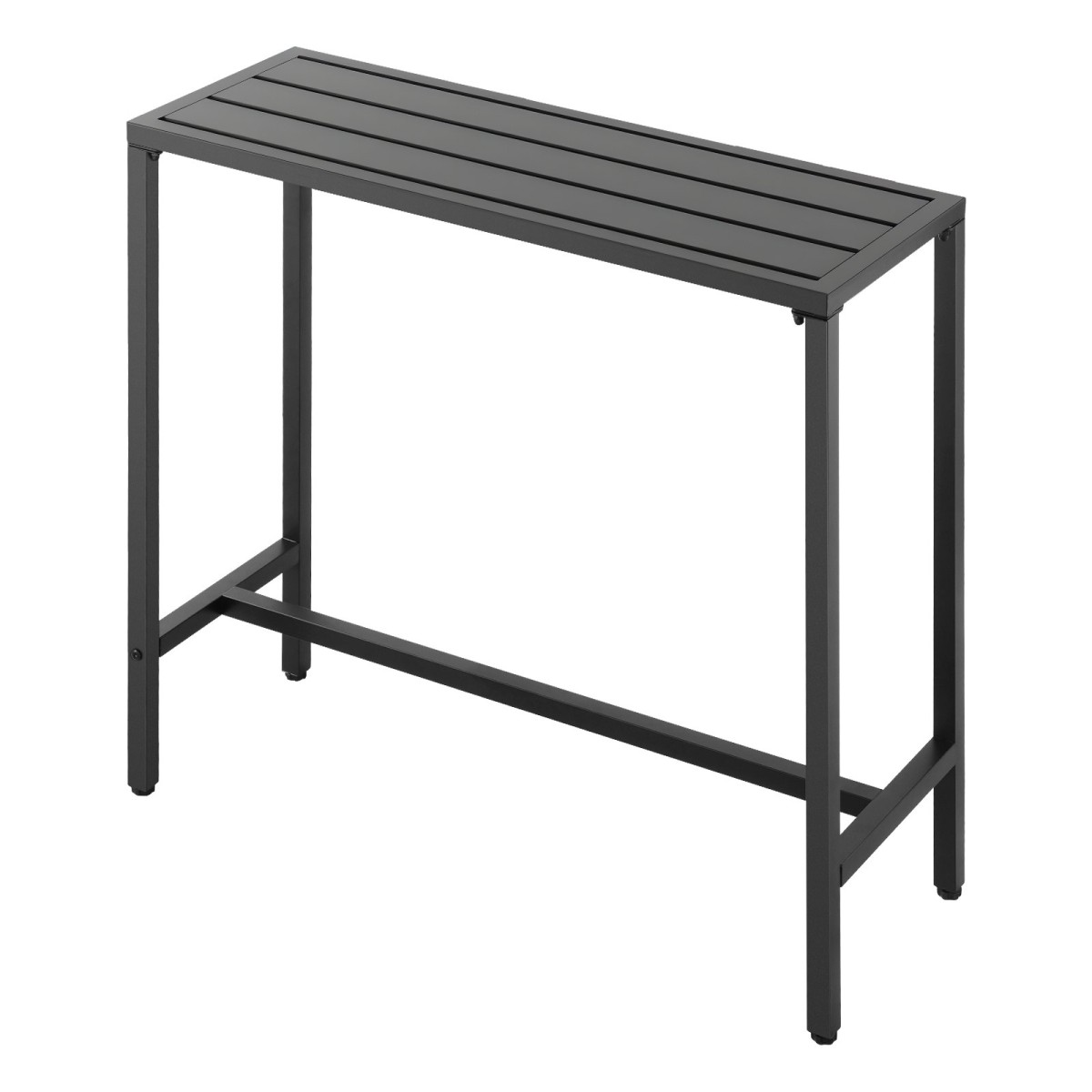 VEVOR Τραπέζι Bar Outdoor, 100 x 37,5 cm Τραπέζι Bar Patio, Αδιάβροχο Κορυφαίο & στιβαρό μεταλλικό σκελετό, Ορθογώνιο πάγκο Ύψος Τραπεζαρίες, Έπιπλα εξωτερικού χώρου για Μπαλκόνι, Αυλή, Υδρομασάζ, Δίπλα στην πισίνα, Εσωτερικό