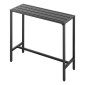 VEVOR Τραπέζι Bar Outdoor, 100 x 37,5 cm Τραπέζι Bar Patio, Αδιάβροχο Κορυφαίο & στιβαρό μεταλλικό σκελετό, Ορθογώνιο πάγκο Ύψος Τραπεζαρίες, Έπιπλα εξωτερικού χώρου για Μπαλκόνι, Αυλή, Υδρομασάζ, Δίπλα στην πισίνα, Εσωτερικό