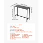 VEVOR Τραπέζι Bar Outdoor, 100 x 37,5 cm Τραπέζι Bar Patio, Αδιάβροχο Κορυφαίο & στιβαρό μεταλλικό σκελετό, Ορθογώνιο πάγκο Ύψος Τραπεζαρίες, Έπιπλα εξωτερικού χώρου για Μπαλκόνι, Αυλή, Υδρομασάζ, Δίπλα στην πισίνα, Εσωτερικό