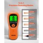 Σαρωτής τοίχου VEVOR Stud Finder, 5 σε 1, Ηλεκτρονικός ανιχνευτής τοίχου με έξυπνο αισθητήρα, οθόνη LCD υψηλής ευκρίνειας και ηχητικός συναγερμός, για το κέντρο και την άκρη του μετάλλου, καλώδιο AC, δοκούς, σωλήνες, πορτοκαλί
