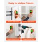 Σαρωτής τοίχου VEVOR Stud Finder, 5 σε 1, Ηλεκτρονικός ανιχνευτής τοίχου με έξυπνο αισθητήρα, οθόνη LCD υψηλής ευκρίνειας και ηχητικός συναγερμός, για το κέντρο και την άκρη του μετάλλου, καλώδιο AC, δοκούς, σωλήνες, πορτοκαλί