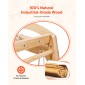 VEVOR Indoor Jungle Gym, 7-σε-1 Παιδική χαρά εσωτερικού χώρου, 120 x 147 x 142 cm, με σκάλα ξύλου και σχοινιού, σκάλα δίχτυ, κούνια, πιθήκου μπαρ, τσουλήθρα, τοίχο αναρρίχησης, ξύλινα παιχνίδια αναρρίχησης εσωτερικού χώρου για παιδιά