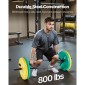 VEVOR Trap Bar Hex Bar, 50mm Hex Barbell, 360 kg Χωρητικότητα Μπάρες ώμου με γωνιώδεις λαβές, Εξοπλισμός προπόνησης άρσης βαρών και δύναμης, γυμναστήριο στο σπίτι για squats, Deadlifts, πρέσες ώμων, μαύρο