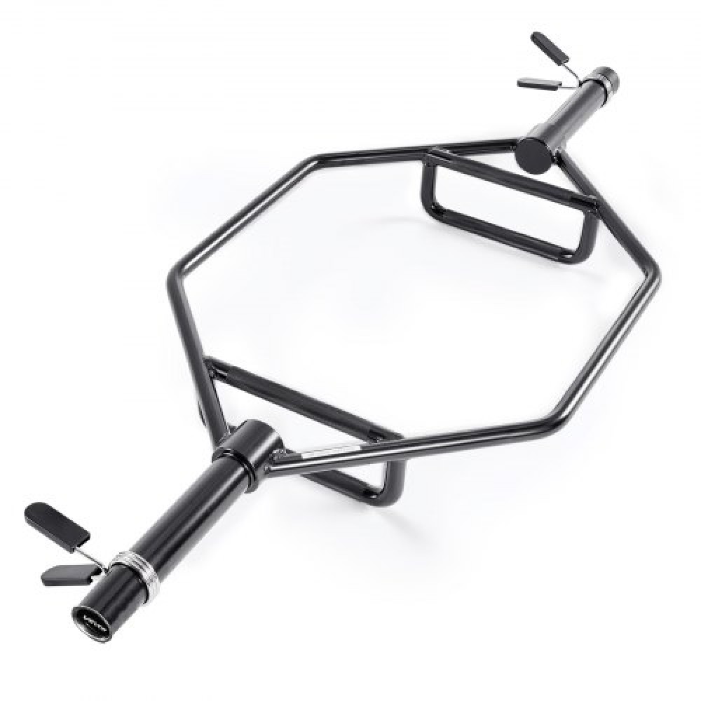 VEVOR Trap Bar Hex Bar, 50mm Hex Barbell, 360 kg Χωρητικότητα Μπάρες ώμου με γωνιώδεις λαβές, Εξοπλισμός προπόνησης άρσης βαρών και δύναμης, γυμναστήριο στο σπίτι για squats, Deadlifts, πρέσες ώμων, μαύρο