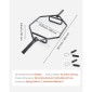VEVOR Trap Bar Hex Bar, 50mm Hex Barbell, 360 kg Χωρητικότητα Μπάρες ώμου με γωνιώδεις λαβές, Εξοπλισμός προπόνησης άρσης βαρών και δύναμης, γυμναστήριο στο σπίτι για squats, Deadlifts, πρέσες ώμων, μαύρο