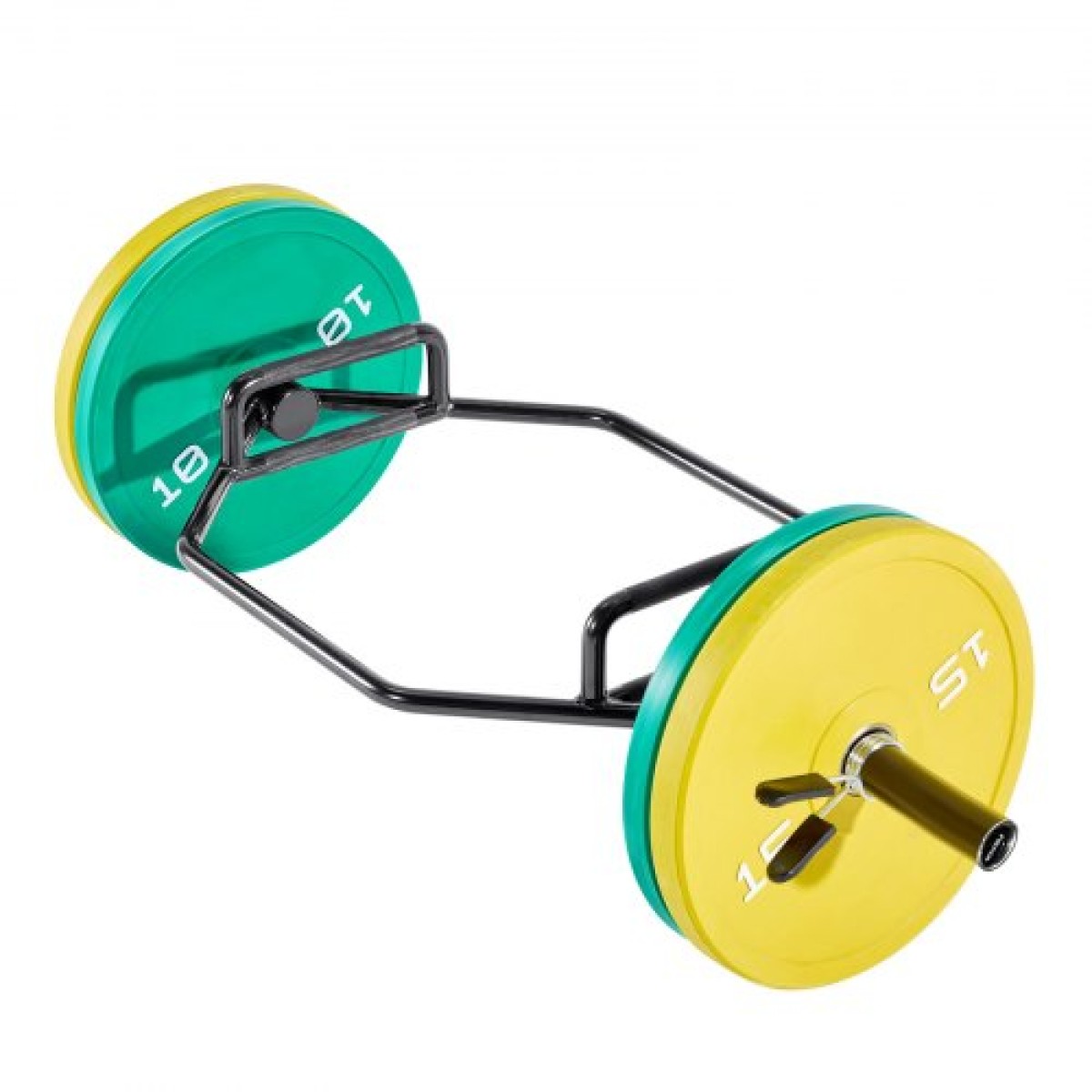 VEVOR Trap Bar Hex Bar, 50mm Hex Barbell, 360 kg Χωρητικότητα Μπάρες ώμου με γωνιώδεις λαβές, Εξοπλισμός προπόνησης άρσης βαρών και δύναμης, γυμναστήριο στο σπίτι για squats, Deadlifts, πρέσες ώμων, μαύρο