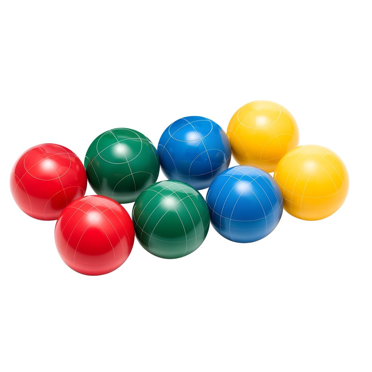 Σετ μπάλες VEVOR Bocce, 107 χλστ., με 8 μπάλες ρητίνης, Pallino, τσάντα μεταφοράς και σχοινί μέτρησης, Κόκκινο/Πράσινο/Μπλε/Κίτρινο 4 Χρώματα, για 2 έως 8 Παίκτες, Σετ παιχνιδιών Bocce Ball για παραλία, γρασίδι, οικογενειακή αυλή