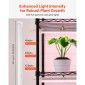 Ράφι φυτών VEVOR με Grow Light, Βάση φυτών εσωτερικού χώρου 6 επιπέδων, ράφι προβολής φυτών εσωτερικού χώρου ύψους 180 cm με ρόδες και χρονοδιακόπτη, φώτα ανάπτυξης πλήρους φάσματος 150W 3800K, Μεταλλική βάση λουλουδιών για εκκίνηση σπόρων