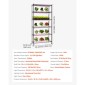 Ράφι φυτών VEVOR με Grow Light, Βάση φυτών εσωτερικού χώρου 6 επιπέδων, ράφι προβολής φυτών εσωτερικού χώρου ύψους 180 cm με ρόδες και χρονοδιακόπτη, φώτα ανάπτυξης πλήρους φάσματος 150W 3800K, Μεταλλική βάση λουλουδιών για εκκίνηση σπόρων