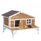 VEVOR Insulated Cat House, All-Around Foam Insulation Υπερυψωμένο καταφύγιο για γάτες, Ξύλινο καταφύγιο Feral Kitty με μεγάλη πλατφόρμα, αδιάβροχα διαμερίσματα για γάτες για γάτες εσωτερικού & εξωτερικού χώρου το χειμώνα 110 x 85 x 78 cm