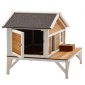 VEVOR Insulated Cat House, All-Around Foam Insulation Υπερυψωμένο καταφύγιο για γάτες, Ξύλινο καταφύγιο Feral Kitty με μεγάλη πλατφόρμα, αδιάβροχα διαμερίσματα για γάτες για γάτες εσωτερικού & εξωτερικού χώρου το χειμώνα 110 x 85 x 78 cm