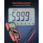 Ψηφιακό πολύμετρο VEVOR, 6000-Count TRMS DC/AC Voltmeter Current Tester, Auto-Ranging Multimeter for Current Voltage Resistance Χωρητικότητα Διόδους Θερμοκρασίας Συνέχεια Μέτρηση χαμηλής αντίστασης