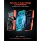 Ψηφιακό πολύμετρο VEVOR, 6000-Count TRMS DC/AC Voltmeter Current Tester, Auto-Ranging Multimeter for Current Voltage Resistance Χωρητικότητα Διόδους Θερμοκρασίας Συνέχεια Μέτρηση χαμηλής αντίστασης