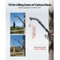 Ανυψωτικό ελαφιού VEVOR Tree Mounted Deer, χωρητικότητα φόρτωσης 353 lbs, ανυψωτικό βαρούλκο κυνηγιού κυνηγιού με ιμάντα καστάνιας, κρεμάστρα ελαφιού βαρέως τύπου για ξεφλούδισμα, καθαρισμό, τροφή για κρέμασμα και ντύσιμο αγρού, μαύρο
