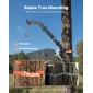 Ανυψωτικό ελαφιού VEVOR Tree Mounted Deer, χωρητικότητα φόρτωσης 353 lbs, ανυψωτικό βαρούλκο κυνηγιού κυνηγιού με ιμάντα καστάνιας, κρεμάστρα ελαφιού βαρέως τύπου για ξεφλούδισμα, καθαρισμό, τροφή για κρέμασμα και ντύσιμο αγρού, μαύρο