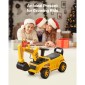 VEVOR Ride On Toddler Car, Push Car για νήπια 19 έως 36 μηνών, Παιχνίδι εκσκαφέα εκσκαφέα με κράνος & μουσική, χωρητικότητα 25 κιλών, περιπατητής από τα πόδια μέχρι το πάτωμα για παιδιά, κίτρινο