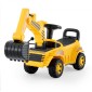 VEVOR Ride On Toddler Car, Push Car για νήπια 19 έως 36 μηνών, Παιχνίδι εκσκαφέα εκσκαφέα με κράνος & μουσική, χωρητικότητα 25 κιλών, περιπατητής από τα πόδια μέχρι το πάτωμα για παιδιά, κίτρινο