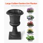 VEVOR Plastic Urn Planters, 40 x 67 cm, 2 Pack Μαύρες Κλασικές Γλάστρες Ζαρντινιέρες Μπροστινής Βεράντας, Εσωτερικό & Εξωτερικό Βάζο για Γάμο, Πάρτι, Εκδήλωση, Σπίτι, Σκηνή, Κήπο, Μπαλκόνι, Διακόσμηση Βεράντα