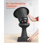 VEVOR Plastic Urn Planters, 40 x 67 cm, 2 Pack Μαύρες Κλασικές Γλάστρες Ζαρντινιέρες Μπροστινής Βεράντας, Εσωτερικό & Εξωτερικό Βάζο για Γάμο, Πάρτι, Εκδήλωση, Σπίτι, Σκηνή, Κήπο, Μπαλκόνι, Διακόσμηση Βεράντα