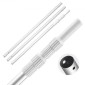 VEVOR Pool Pole, 1 έως 4,6 m Telescoping Swimming Pool Cleaning Pole, Professional ρυθμιζόμενο τηλεσκοπικό κοντάρι με 2 πόλους επέκτασης, καθαριστικό ραβδί βαρέως τύπου για δίχτυ skimmer, βούρτσα, κεφαλή ηλεκτρικής σκούπας