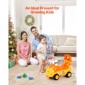 VEVOR Ride On Toddler Push Car, Push Car για νήπια 19 έως 36 μηνών, Kids Ride On Toy with Horn & Music, Χωρητικότητα φόρτωσης 22 kg, Αποθηκευτικός χώρος κάτω από το κάθισμα, Περπάτημα από τα πόδια μέχρι το πάτωμα για νήπια αγόρια κορίτσια