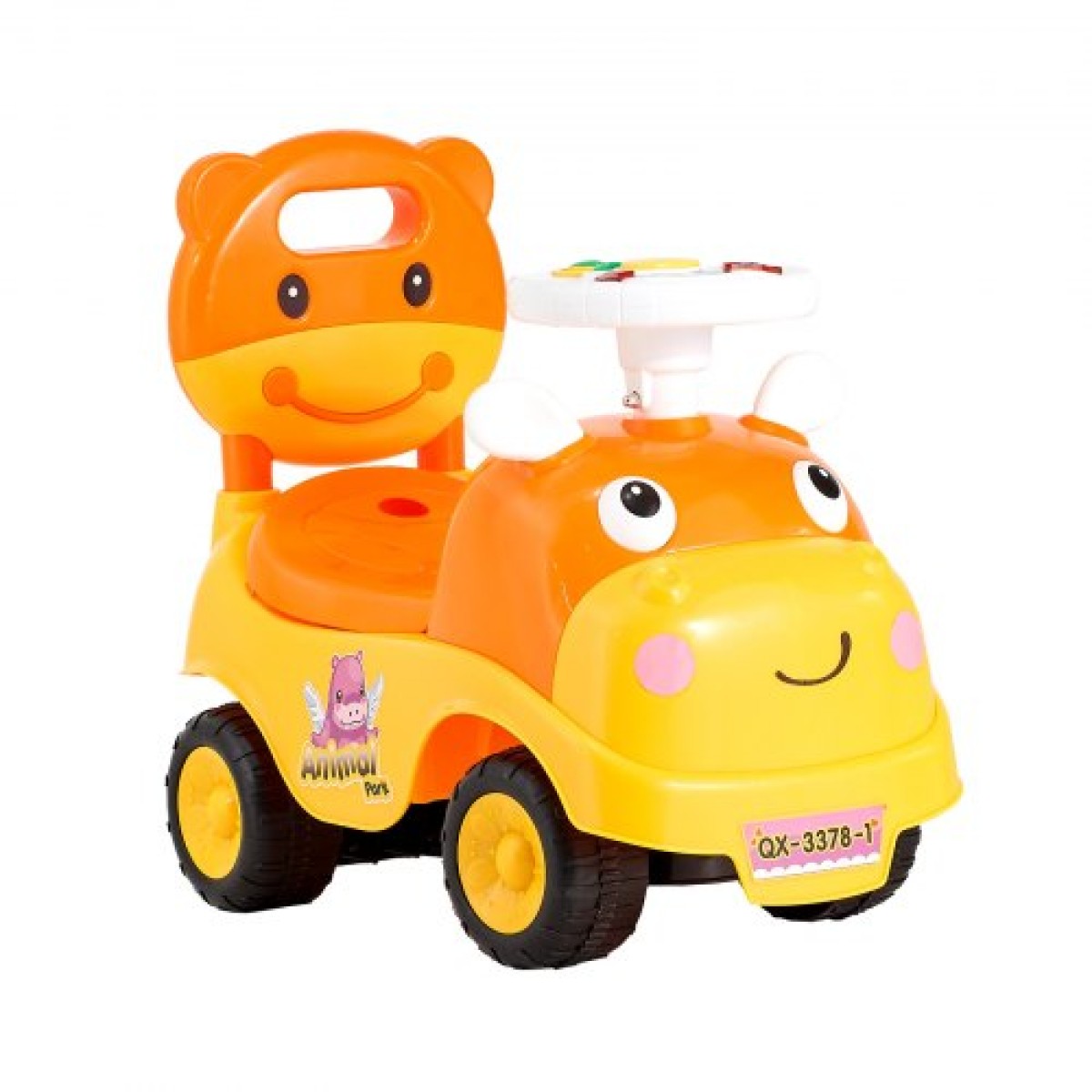VEVOR Ride On Toddler Push Car, Push Car για νήπια 19 έως 36 μηνών, Kids Ride On Toy with Horn & Music, Χωρητικότητα φόρτωσης 22 kg, Αποθηκευτικός χώρος κάτω από το κάθισμα, Περπάτημα από τα πόδια μέχρι το πάτωμα για νήπια αγόρια κορίτσια