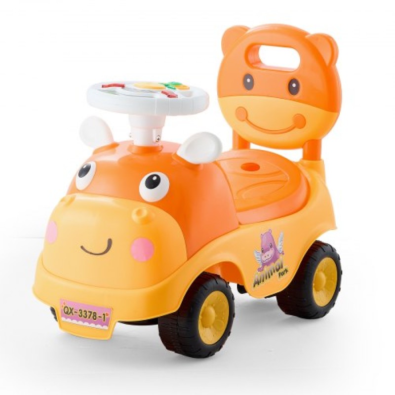 VEVOR Ride On Toddler Push Car, Push Car για νήπια 19 έως 36 μηνών, Kids Ride On Toy with Horn & Music, Χωρητικότητα φόρτωσης 22 kg, Αποθηκευτικός χώρος κάτω από το κάθισμα, Περπάτημα από τα πόδια μέχρι το πάτωμα για νήπια αγόρια κορίτσια